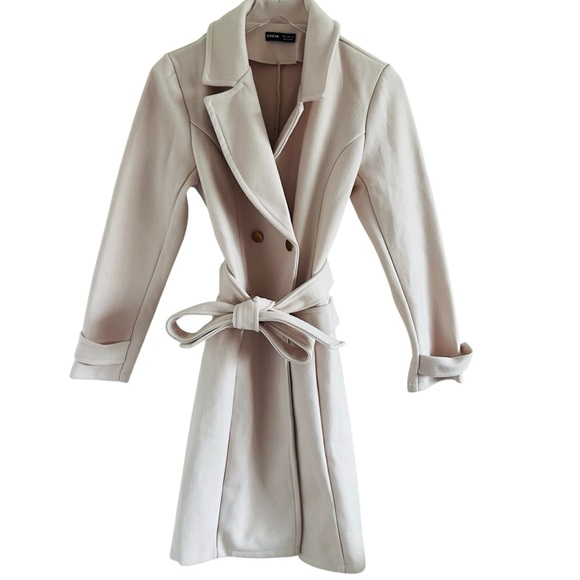 SHEIN Blush Light Pink Cream Peacoat Jacket - Picture 1 of 4